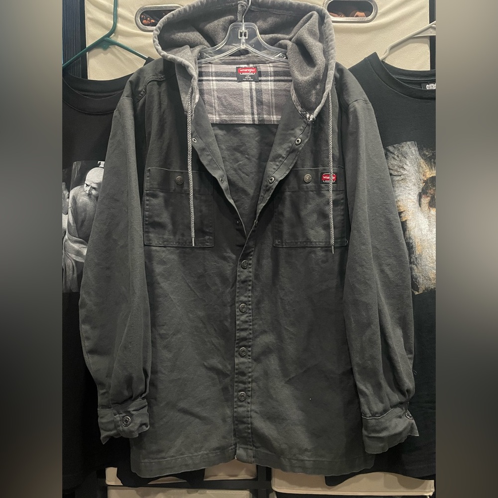 Wrangler Workwear Men’s Shirt Jacket Gray